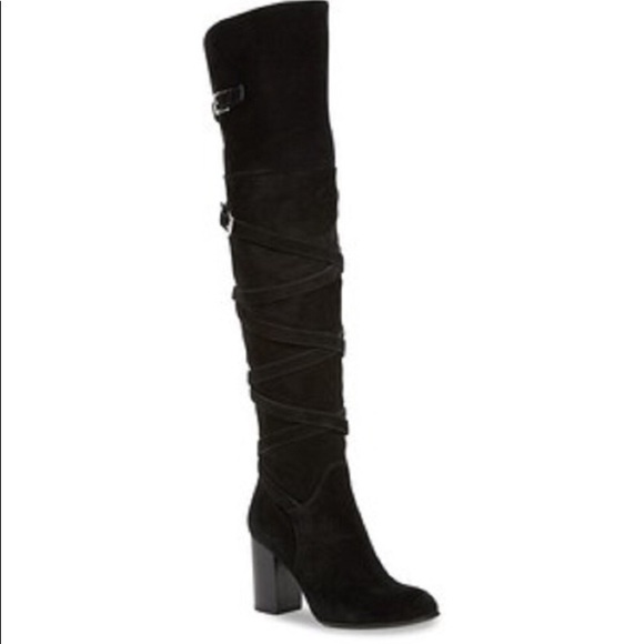 Sam Edelman Shoes - Sam Edelman over the knee suede boots w/buckles